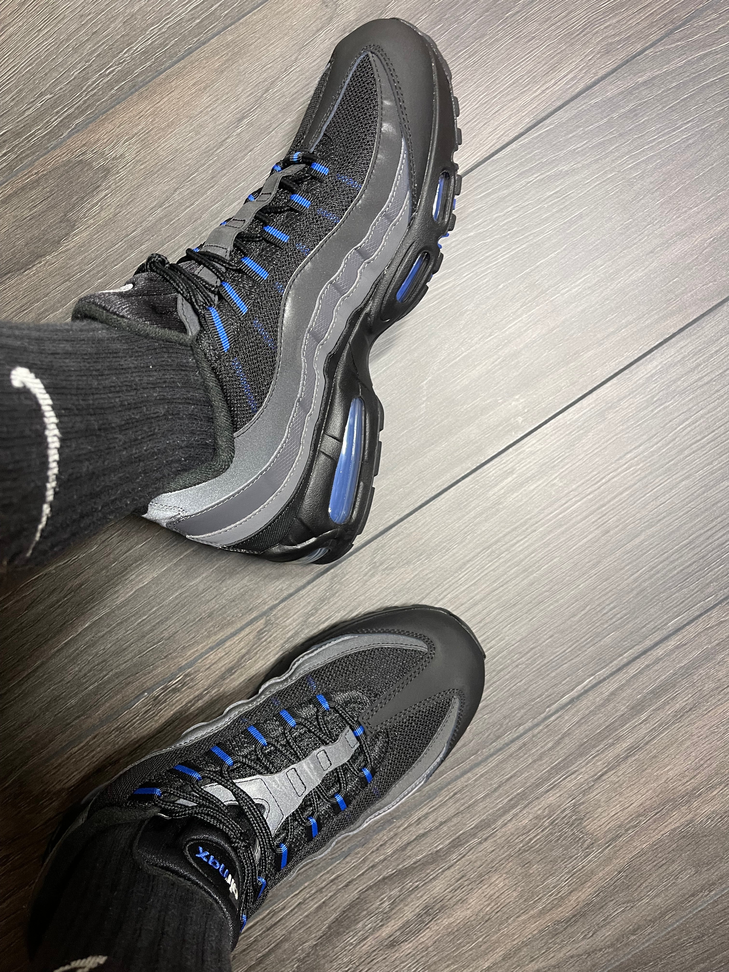 Nike Air Max 95 Big Bubble Black Game Royal
